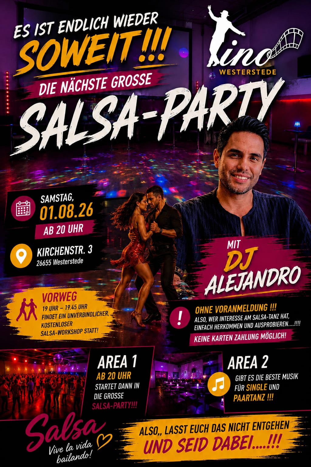 Salsa Flyer Party Tino